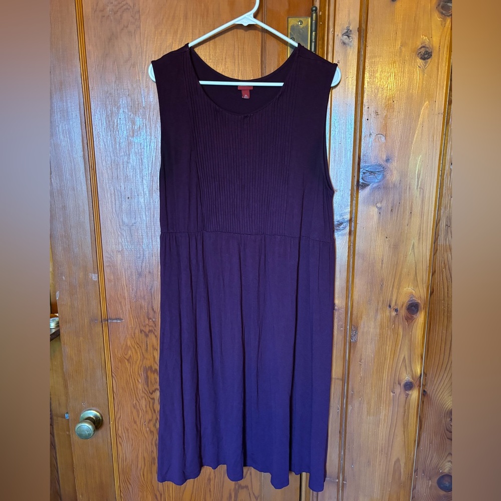 Purple comfortable knit dress - perfect for everyday or casual work